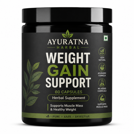 Ayuratna Harbal Weight Gain Support – 60 Capsules | Herbal Supplement | Supports Healthy Weight &amp; Muscle Mass